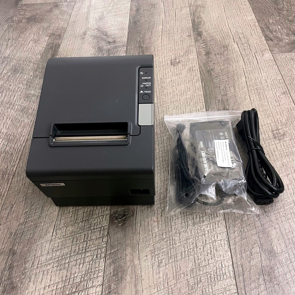 Epson TM-T88IV Model M129H Thermal Receipt Printer Black POS with Power Supply